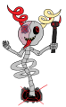 Executed Nightmare's Skeleton Form