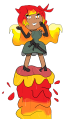 Alice with a bigger magma jet