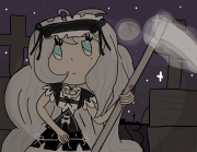 Artwork of Azkadaltia in the Graveyard with the White Scythe